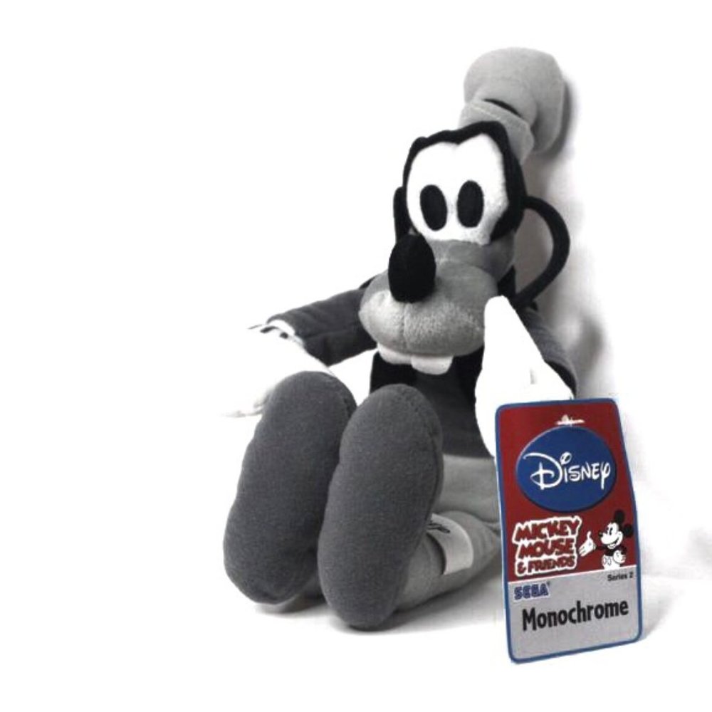 NWT Disney Pluto Sega Series2 Monochrome Plush toy